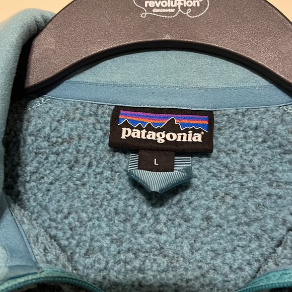Patagonia Womens Worn Wear Fleece Jacket 1/4 Zip Blue Winter - Sz Large - Picture 4 of 9